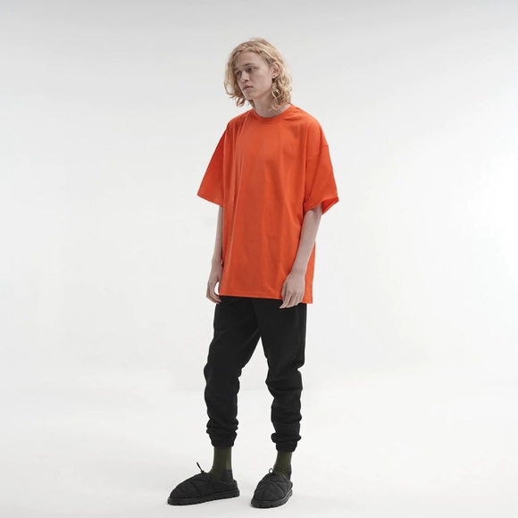 RUE PORTER- NWT Mens Orange Ultra Luxury T-Shirt Various sizes - Picture 5 of 5